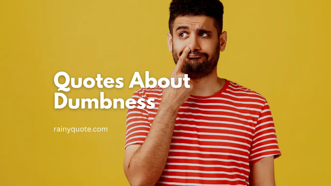 Quotes About Dumbness
