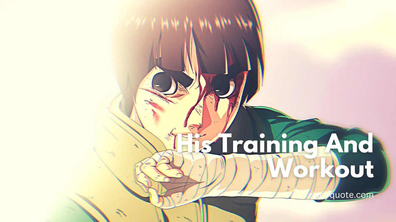 Rock Lee Training And Workout