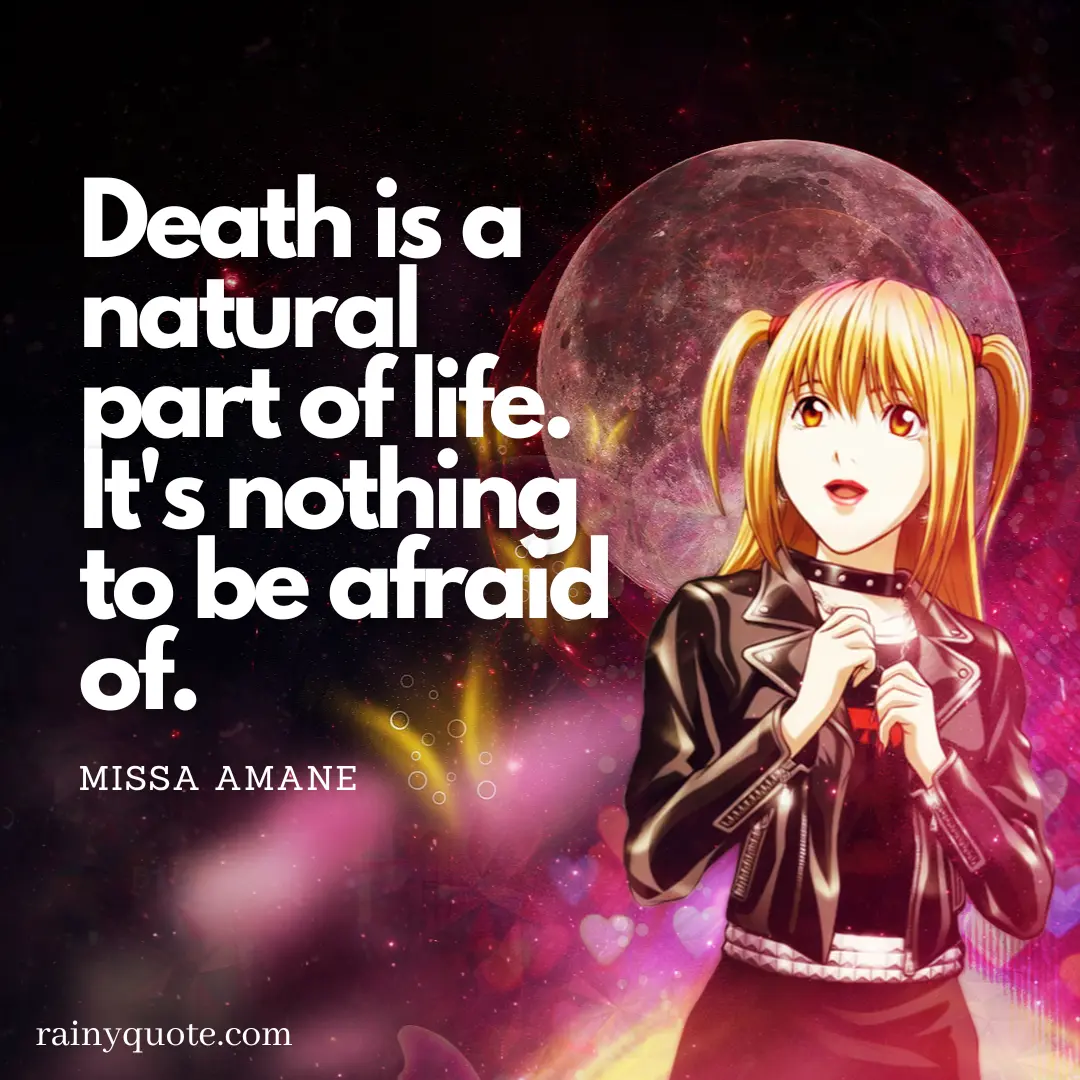 missa amane quotes about death (1)